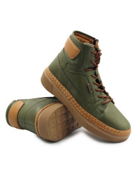 Trzewiki dla kobiet na jesień zimę Manitu 990354-07 grun