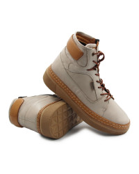 Trzewiki damskie ocieplanę na zimę Manitu 990354-09 grau