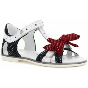Eleganckie sandały z kokardką dla dziewczyn Bartek w-19182/1np