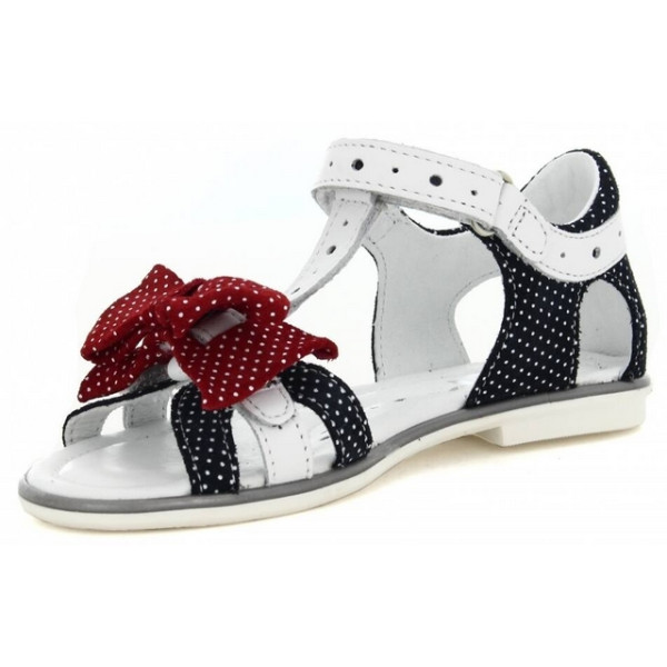 Eleganckie sandały z kokardką dla dziewczyn Bartek w-19182/1np