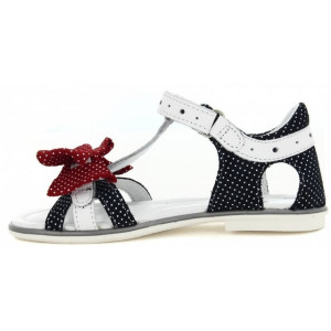 Eleganckie sandały z kokardką dla dziewczyn Bartek w-19182/1np