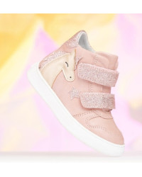 Brokatowe buciki dla dziewczynek na wiosne jednorożec Wojtyłko 1T26080