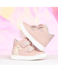 Brokatowe buciki dla dziewczynek na wiosne jednorożec Wojtyłko 1T26080