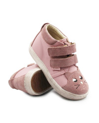 Buty na wiosnę dla dziewczynek z kotkiem Ameko Kiti-High-Różowy