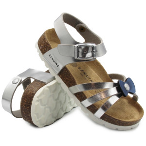 Srebrne eleganckie sandały...