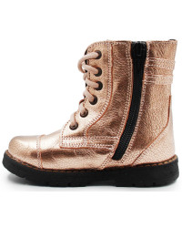 Złote kozaczki dla dziewczynek na zimę Emel EY2605-3