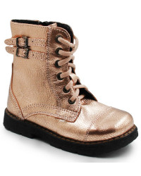 Złote kozaczki dla dziewczynek na zimę Emel EY2605-3