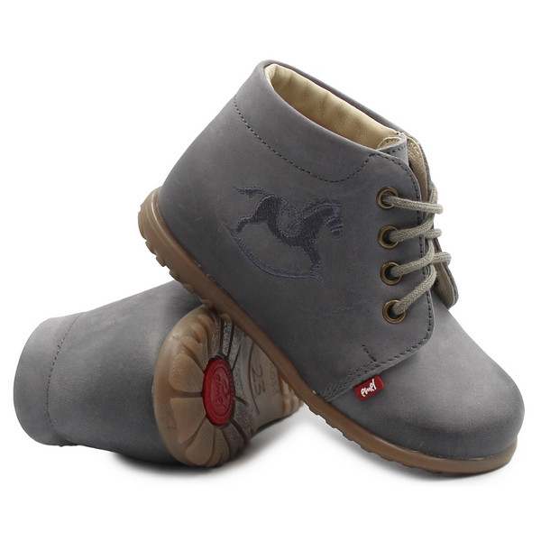 Trzewiki Skórzane Dla Chłopca Na Jesień Sznurowane Emel e 1596-7