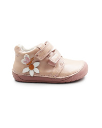 Buciki Dla Dziewczynki Na Jesień Barefoot Motylek DD STEP S070-52656T Baby Pink