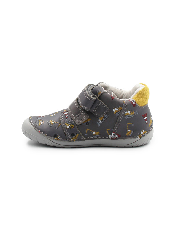 Buty Na Jesień Dla Chłopczyka Barefoot w Koparki DD STEP S070-52480A Dark Grey