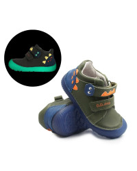 Buty Dziecięce Na Wiosnę Dla Chłopczyka Podeszwa Barefoot Świecące w Ciemności DD STEP S073-52875AZ Khaki
