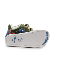 Buty Dziecięce Na Jesień Dla Chłopczyka Podeszwa Barefoot Świecące w Ciemności DD STEP S073-52875AZ Khaki