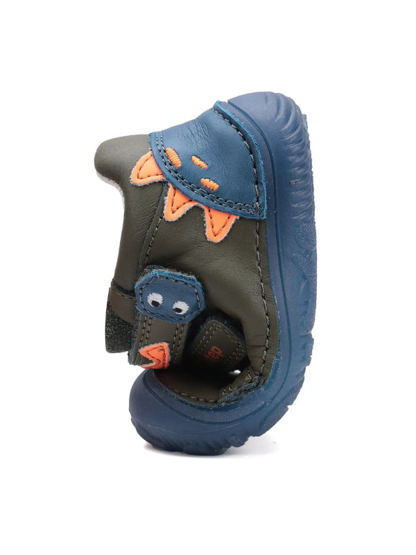 Buty Dziecięce Na Jesień Dla Chłopczyka Podeszwa Barefoot Świecące w Ciemności DD STEP S073-52875AZ Khaki