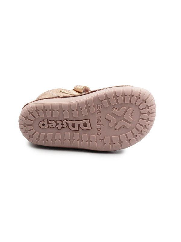 Elastyczne Buty Dla Dziewczynek Na Jesień w Kwiatuszki Barefoot DD STEP S070-52724Y Baby Pink