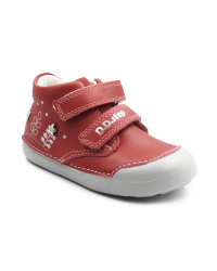 Buty Dziewczęce Na Wiosnę Na Rzep w Kwiatuszki DD STEP S066-52842BT Raspberry