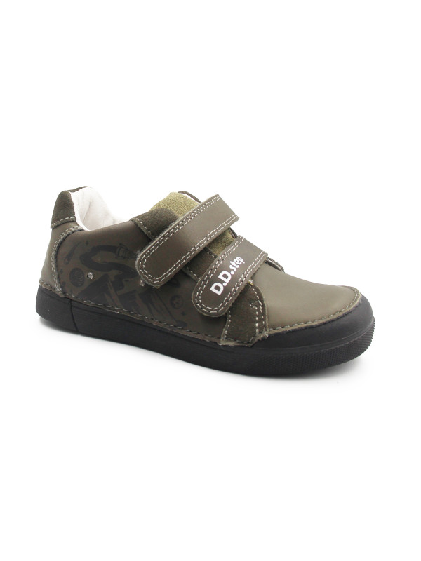 Chłopięce Buty Na Jesień Półbuty LED DD STEP S068-52288MZ Khaki