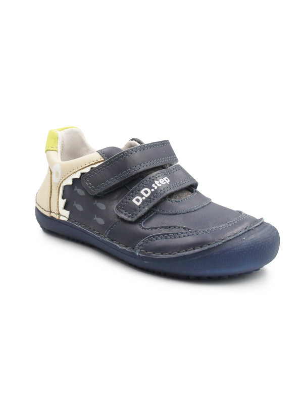 Chłopięce Buty Na Jesień Trzewiki Barefoot DD STEP S063-52328BM Royal Blue