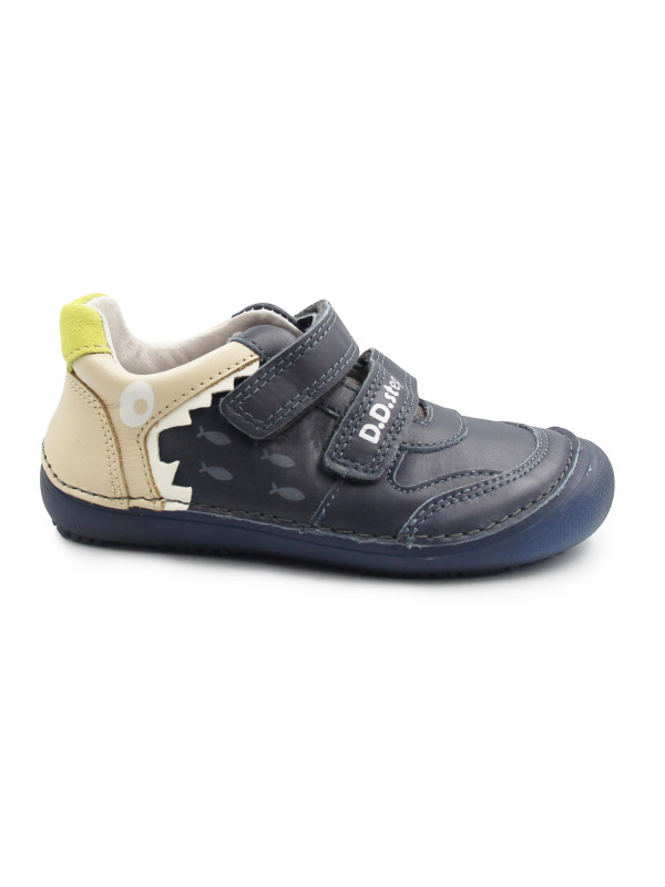 Chłopięce Buty Na Jesień Trzewiki Barefoot DD STEP S063-52328BM Royal Blue