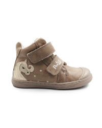 Buty Na Jesień z Jednorożcem za Kostkę Brązowe PONTE DA06-5-2678AU Bronze