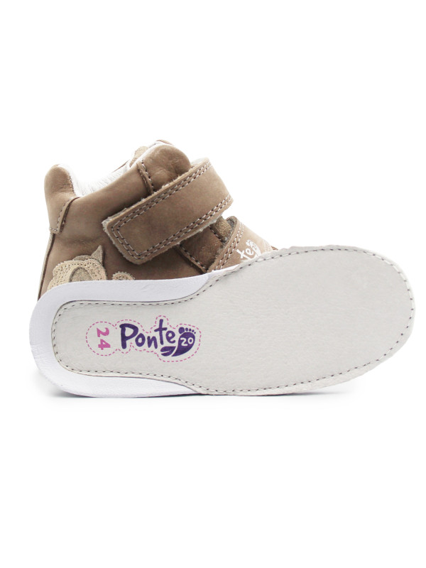 Buty Na Jesień z Jednorożcem za Kostkę Brązowe PONTE DA06-5-2678AU Bronze