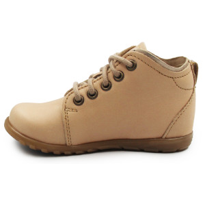 Buty Dla Dziewczynki Na Jesień Eleganckie Sznurowane Ameko a11Mia Nude