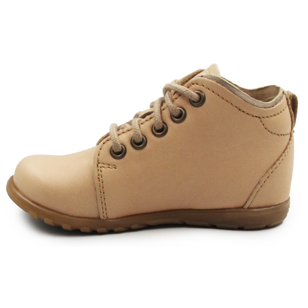 Buty Dla Dziewczynki Na Jesień Eleganckie Sznurowane Ameko a11Mia Nude