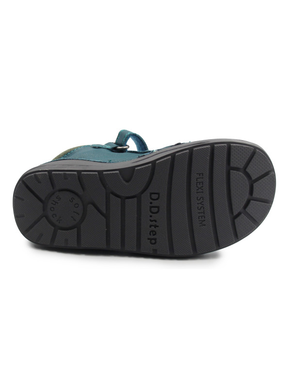 Lekko Ocieplane Buty Dla Chłopców Traktor Ciepłe Kozaki DD STEP  S071-52771AMO Sea Green