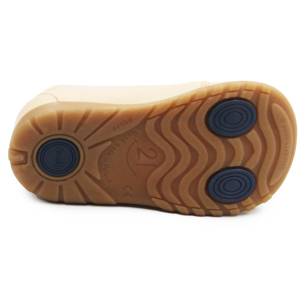 Buty Dla Dziewczynki Na Jesień Eleganckie Sznurowane Ameko a11Mia Nude