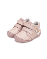 Buciki Dla Dziewczynki Na Jesień Barefoot Motylek DD STEP S070-52656T Baby Pink