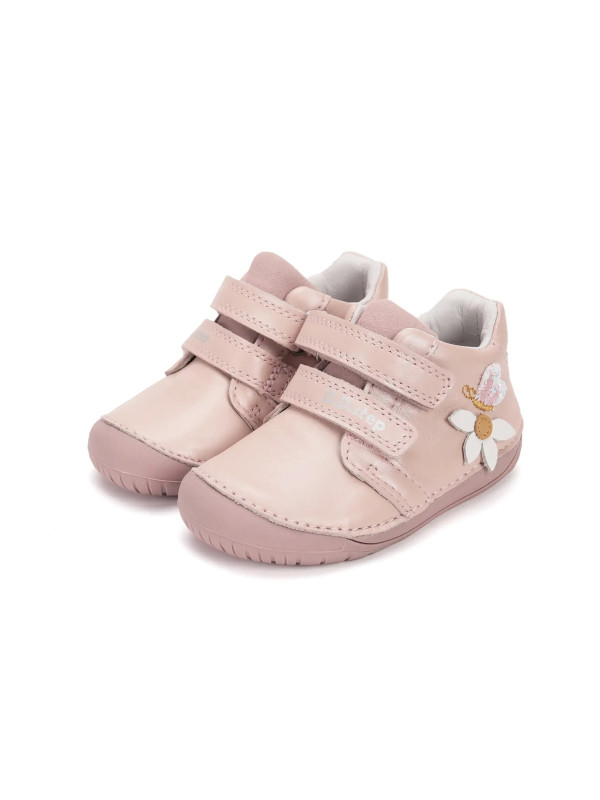 Buciki Dla Dziewczynki Na Wiosnę Barefoot Motylek DD STEP S070-52656T Baby Pink