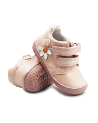Buciki Dla Dziewczynki Na Wiosnę Barefoot Motylek DD STEP S070-52656T Baby Pink