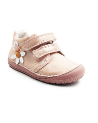 Buciki Dla Dziewczynki Na Jesień Barefoot Motylek DD STEP S070-52656T Baby Pink