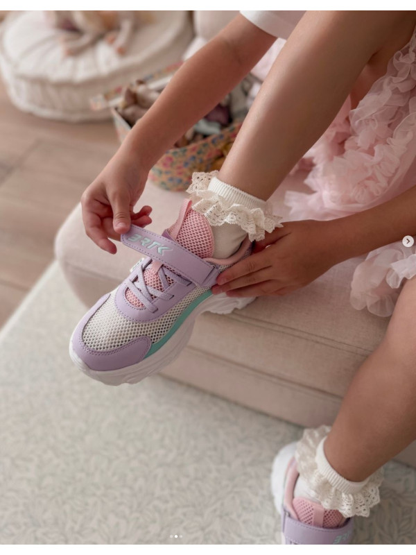 Buty Do Szkoły Dla Dziewczynek Sportowe Adidasy z Siatką Bartek 87008-16