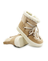 Ciepłe Śniegowce Dziewczęce Na Zimę Wojtyłko 4Z26102 Beżowy