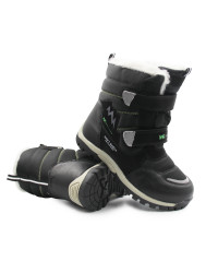 Czarne Śniegowce Chłopięce Młodzieżowe Wojtyłko 5ZŚ26114