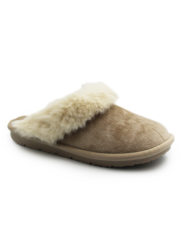 Kapcie Domowe Na jesień i Zimę Damskie Scholl BRIENNE MED MF308541561 Light Taupe