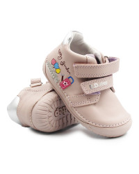 Różowe Buty Dla Dziewczynek Na Wiosnę Elastyczne Barefoot DD STEP S070-51253AT