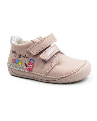 Różowe Buty Dla Dziewczynek Na Wiosnę Elastyczne Barefoot DD STEP S070-51253AT