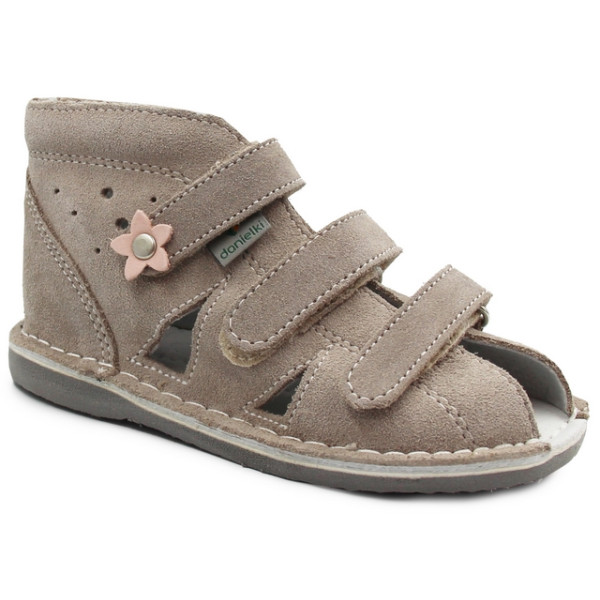 Sandały profilaktyczne dla dziewczynki do szkoły przedszkola Danielki S134