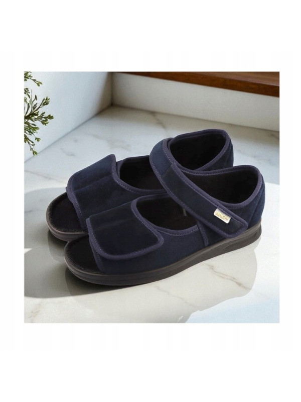 Obuwie domowe sandały damskie na szerokie stopy Dr Orto 589D002