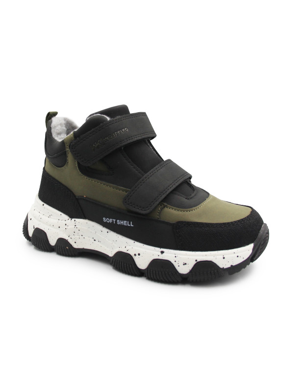Ocieplane Buty Chłopięce na Jesień i Zimę Młodzieżowe Wojtyłko 5Z26103 Zielony