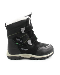 Czarne Śniegowce Chłopięce Młodzieżowe Wojtyłko 5ZŚ26114