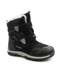 Czarne Śniegowce Chłopięce Młodzieżowe Wojtyłko 5ZŚ26114