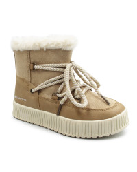 Ciepłe Śniegowce Dziewczęce Na Zimę Wojtyłko 4Z26102 Beżowy