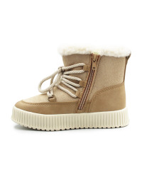 Ciepłe Śniegowce Dziewczęce Na Zimę Wojtyłko 4Z26102 Beżowy