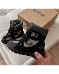 Wodoodporne Buty Dla Chłopca na Jesień i Zimę Czarne Bartek 88006-71