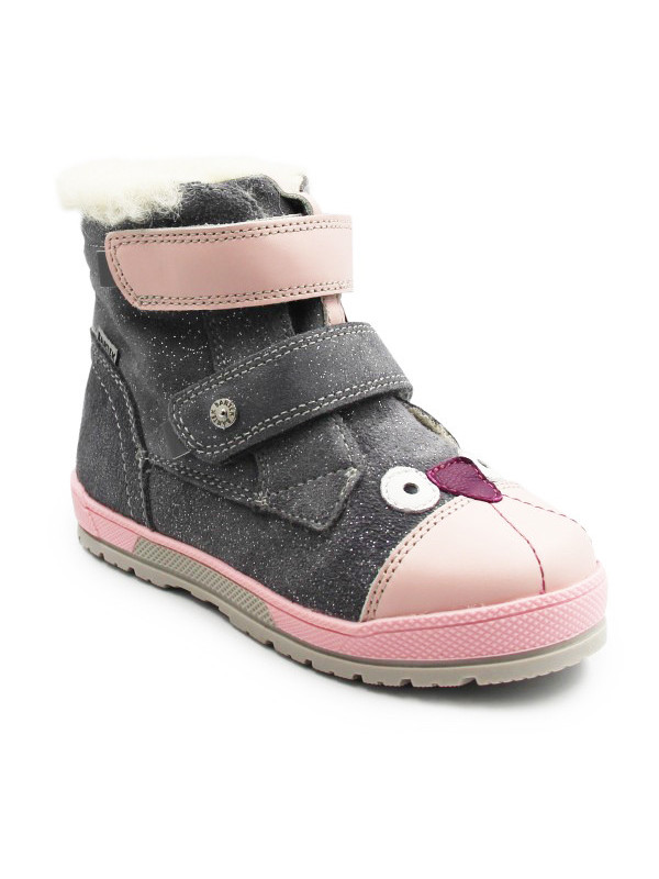 Buty Zimowe Dla Dziewczynek Ocieplane Wełną Bartek 84007-70