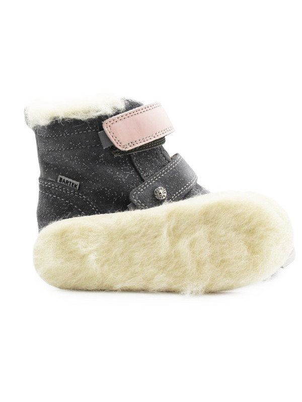 Buty Zimowe Dla Dziewczynek Ocieplane Wełną Bartek 84007-70