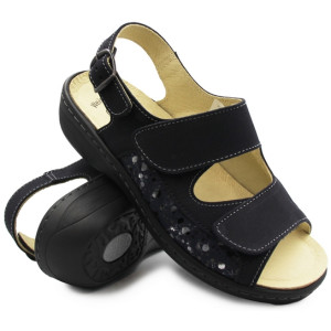 Damskie Sandały Na Szeroką...