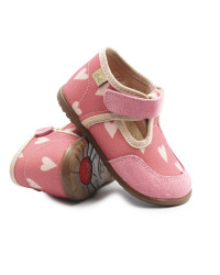 Różowe Kapcie Dla Dziewczynki w Serduszka Emel EK 5221-1